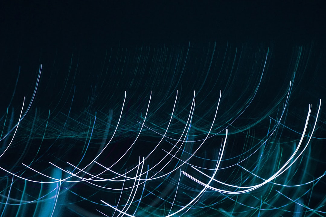 An abstract, high-tech image of glowing blue lines forming a complex digital network on a dark background, symbolizing the complex pathways of autonomous AI negotiation.