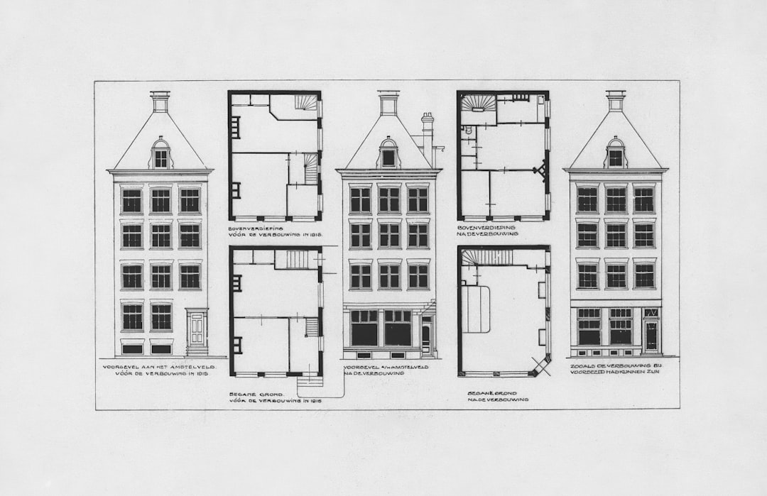 A detailed and intricate architectural blueprint with clean lines, symbolizing the precise design and structure required for epistemic security in AI systems.