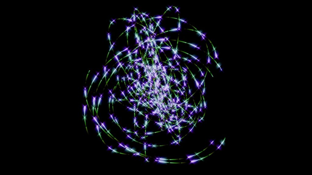 Abstract, glowing visualization of a neural network resembling a brain, representing the concept of an advanced, sentient AI.