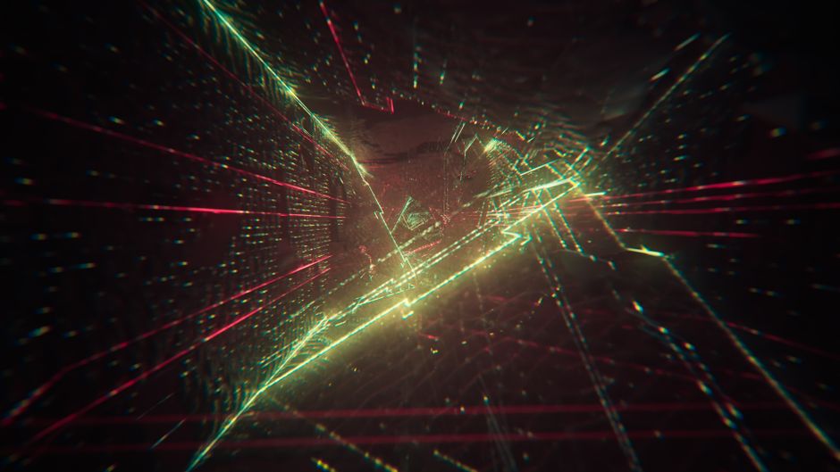 An abstract, futuristic image of a glowing neural network with interconnected lines on a dark background, representing the complexity of an AI's digital brain.